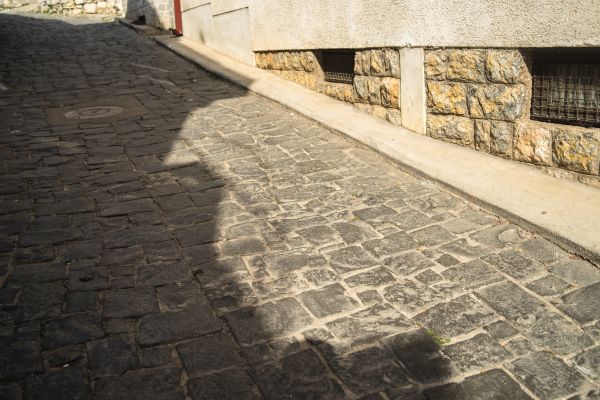 Stone Sidewalk Repair in Annapolis